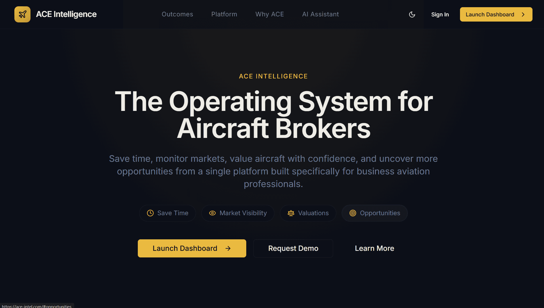 ACE Intel — Operating System for Aircraft Brokers